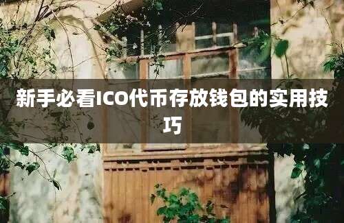 新手必看ICO代币存放钱包的实用技巧