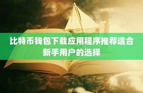 比特币钱包下载应用程序推荐适合新手用户的选择