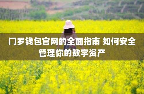 门罗钱包官网的全面指南 如何安全管理你的数字资产