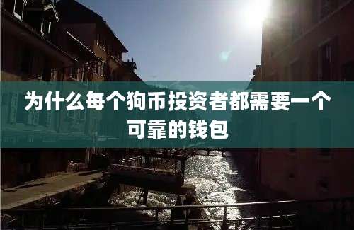 为什么每个狗币投资者都需要一个可靠的钱包