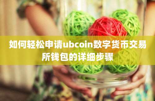 如何轻松申请ubcoin数字货币交易所钱包的详细步骤