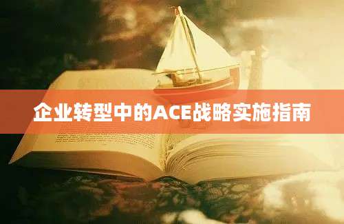 企业转型中的ACE战略实施指南