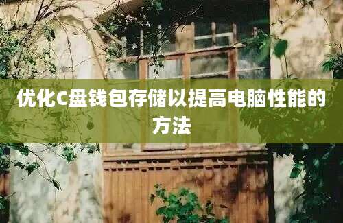 优化C盘钱包存储以提高电脑性能的方法