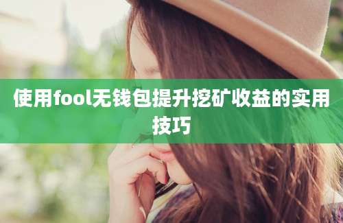 使用fool无钱包提升挖矿收益的实用技巧